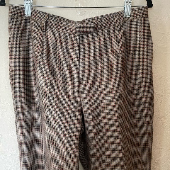 Brown Plaid Trousers - Picture 3 of 7